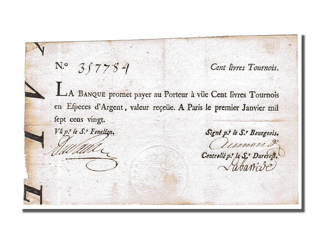 100 Livres type Banque Royale