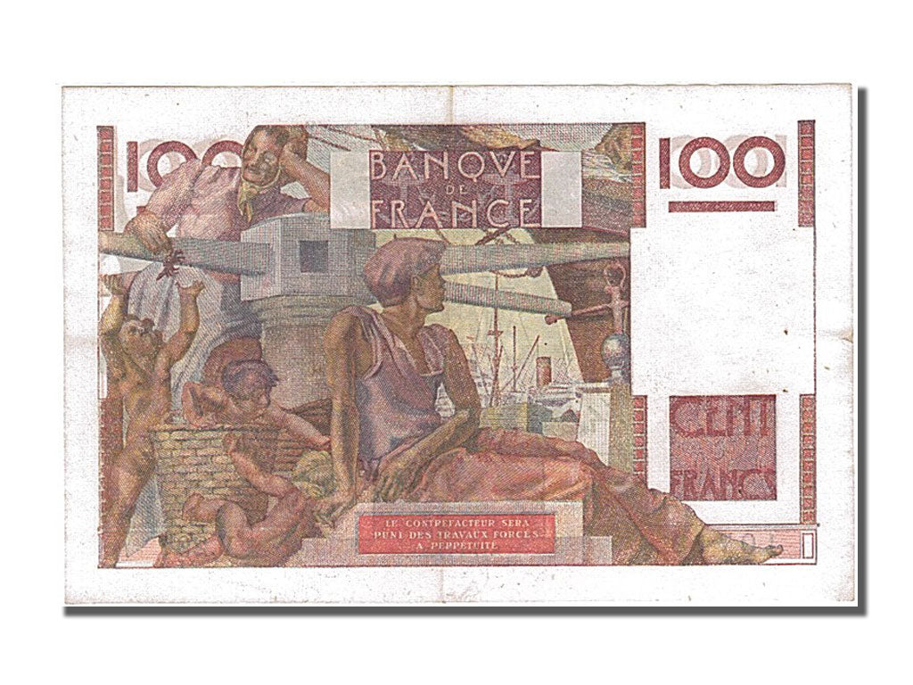 France, 100 Francs, 100 F 1945-1954 ''Jeune Paysan'', 1949, KM #128b,...