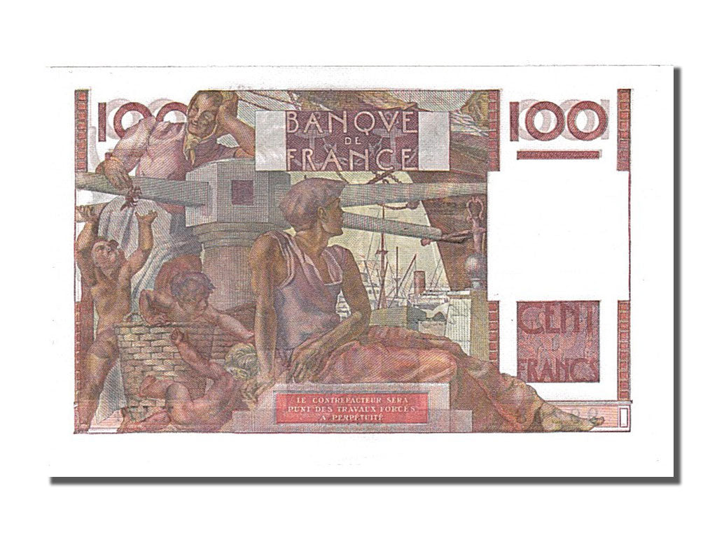 France, 100 Francs, 100 F 1945-1954 ''Jeune Paysan'', 1952, KM #128d,...