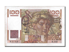 Billete, Francia, 100 Francs, 100 F 1945-1954 ''Jeune Paysan'', 1953