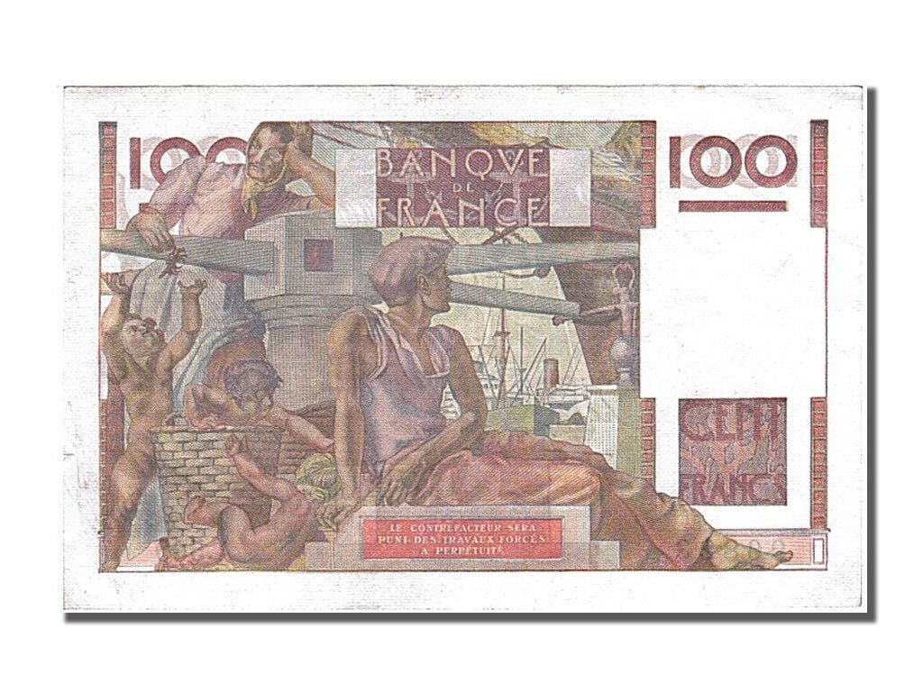 France, 100 Francs, 100 F 1945-1954 ''Jeune Paysan'', 1953, KM #128d,...