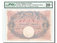 Banknot, Francja, 50 Francs, Bleu et Rose, 1899, 1899-03-30, gradacja, PMG
