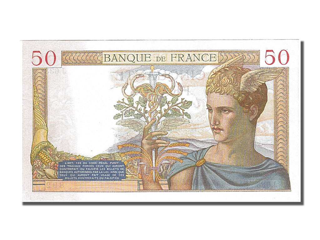 Francia, 50 Francs, 50 F 1934-1940 ''Cérès'', 1935, KM:81, 1935-02-21, SPL