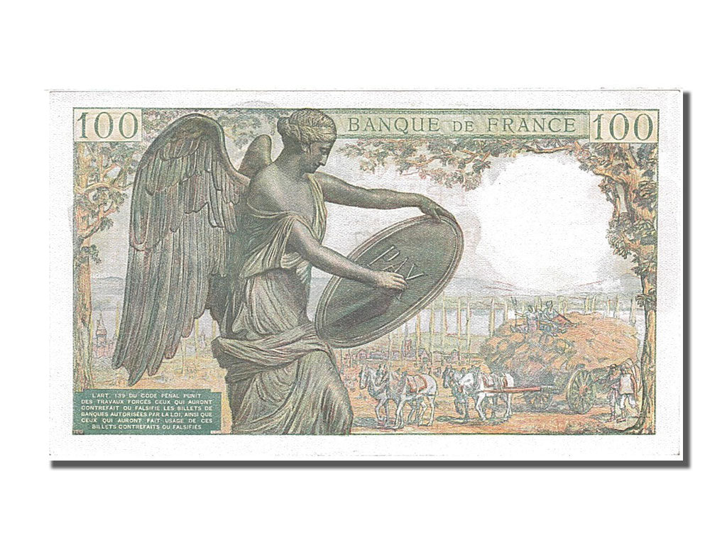 France, 100 Francs, 100 F 1942-1944 ''Descartes'', 1944, KM #101a, 1944-07-20,..