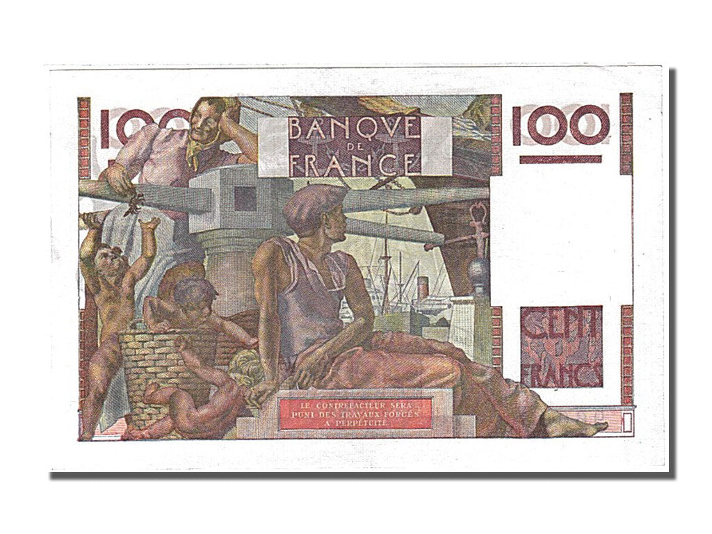 Francia, 100 Francs, 100 F 1945-1954 ''Jeune Paysan'', 1945, 1945-11-07, SPL-