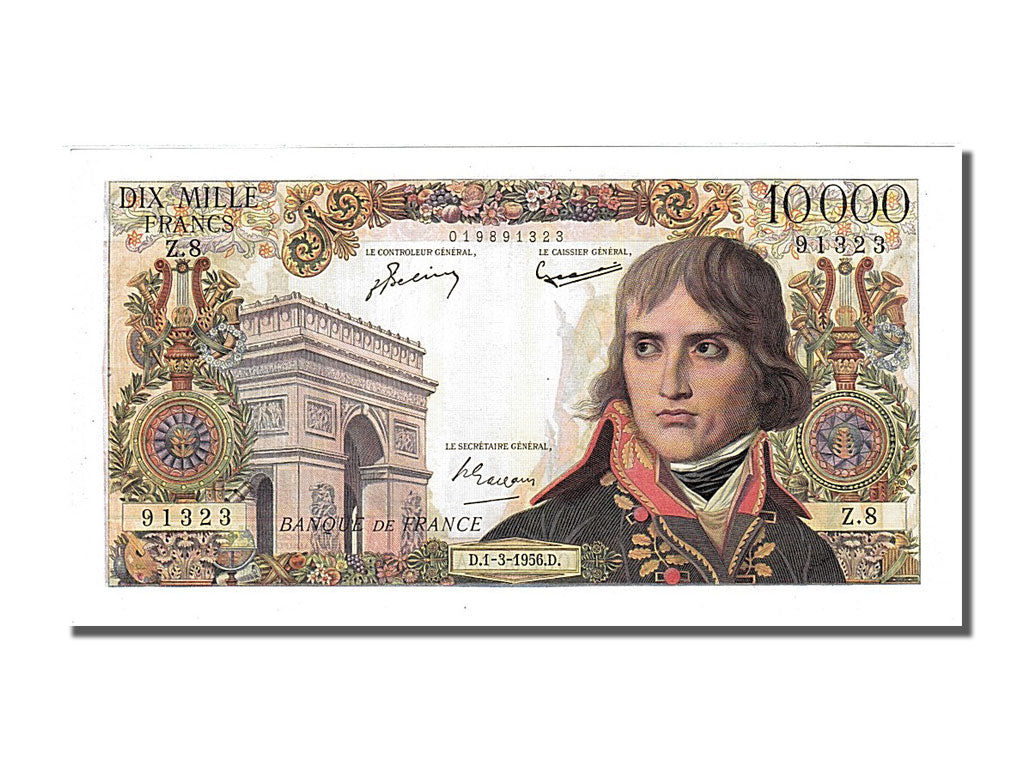 FRANCE, 10000 Francs, 10 000 F 1955-1958 ''Bonaparte'', 1956, 1956-03-01,...