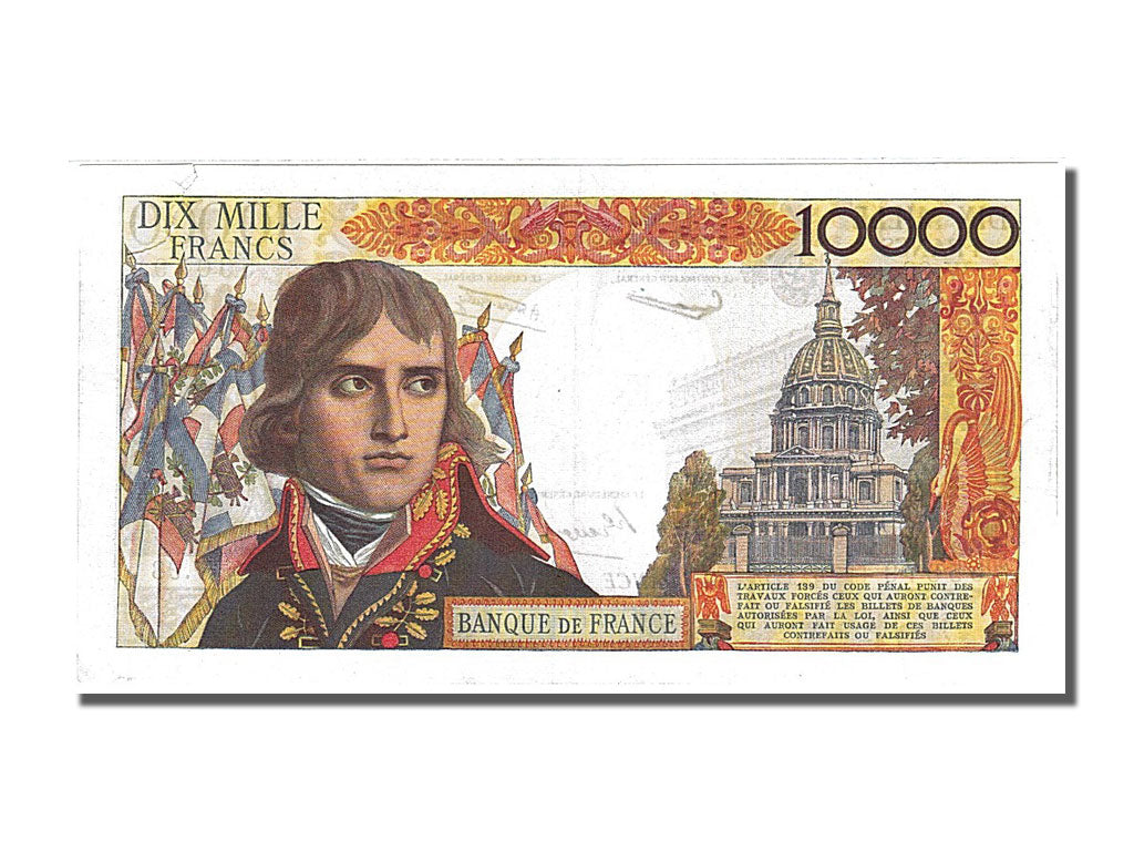 France, 10,000 Francs, 10 000 F 1955-1958 ''Bonaparte'', 1957, KM #136b,...