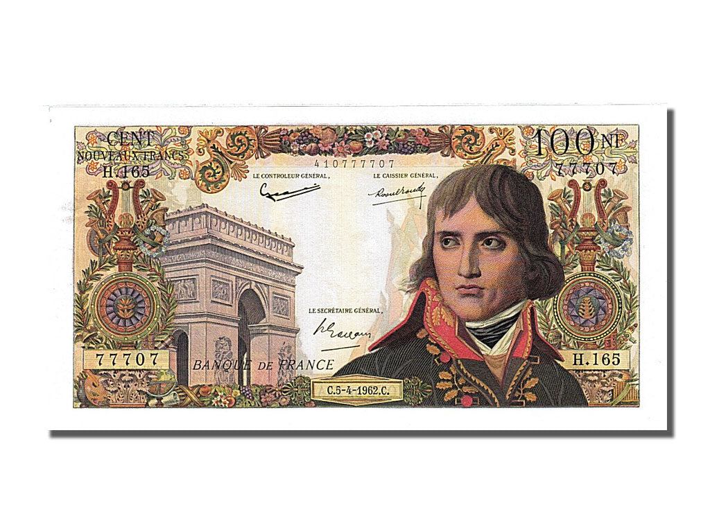 France, 100 Nouveaux Francs, 100 NF 1959-1964 ''Bonaparte'', 1962, KM #144a,...