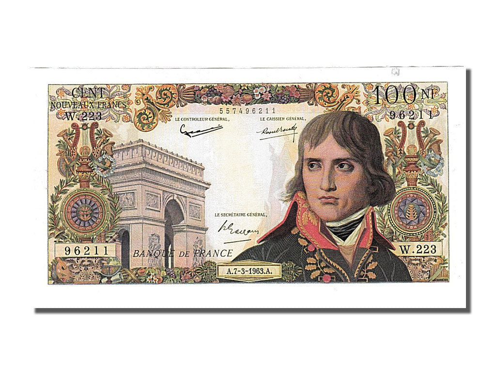 Banconote, Francia, 100 Nouveaux Francs, 100 NF 1959-1964 ''Bonaparte'', 1963