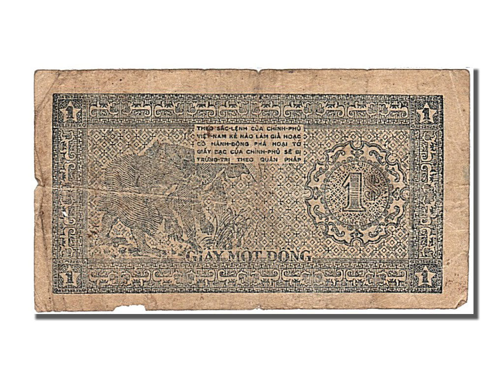 Banknote, Viet Nam, 1 D<ox>ng, 1947, EF(40-45)