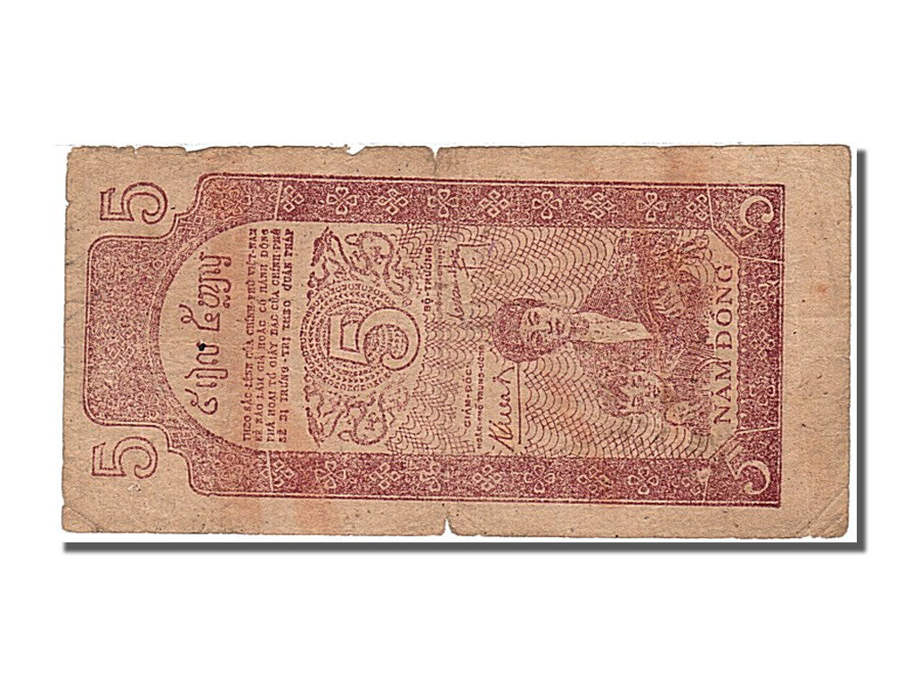 Viet Nam, 5 D<ox>ng, 1947, KM #10c, VF(30-35), QU 010