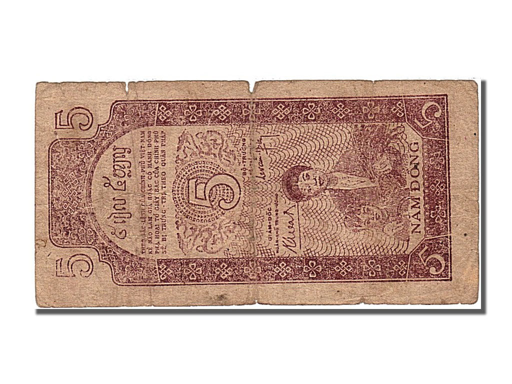 Banknote, Viet Nam, 5 D<ox>ng, 1947, VF(30-35)