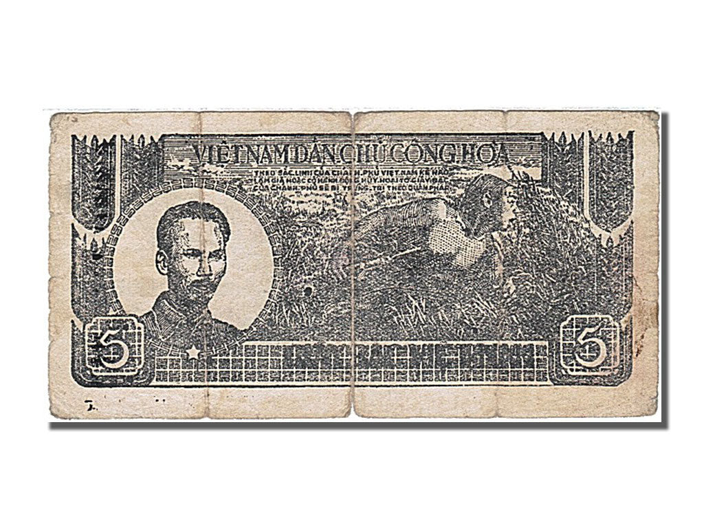 Viet Nam, 5 D<ox>ng, 1948, KM #17a, VF(30-35), MM 029704