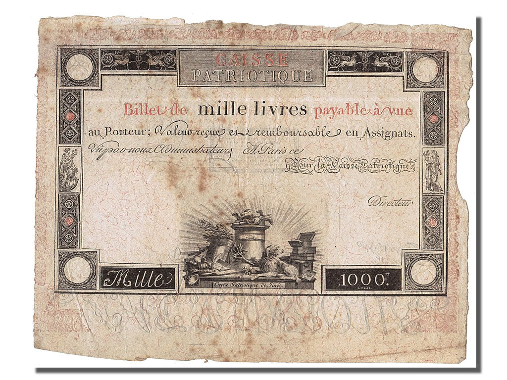 1000 Livres type Caisse Patriotique