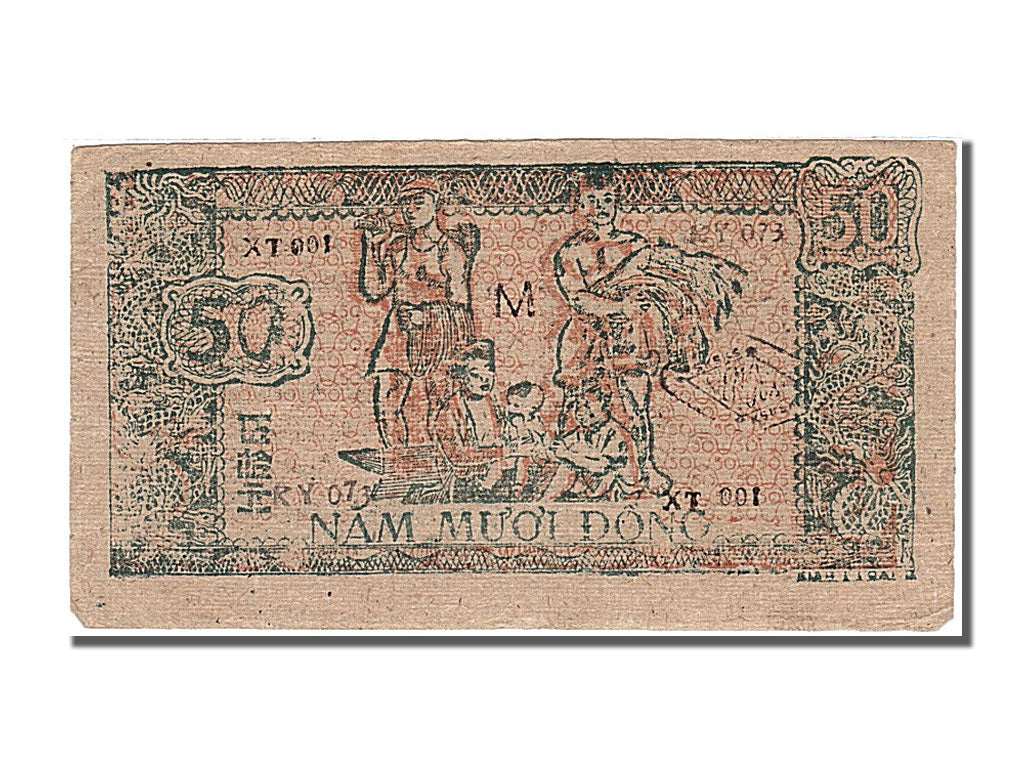 Viet Nam, 50 D<ox>ng, 1948, KM #27c, UNC(63), XT 001