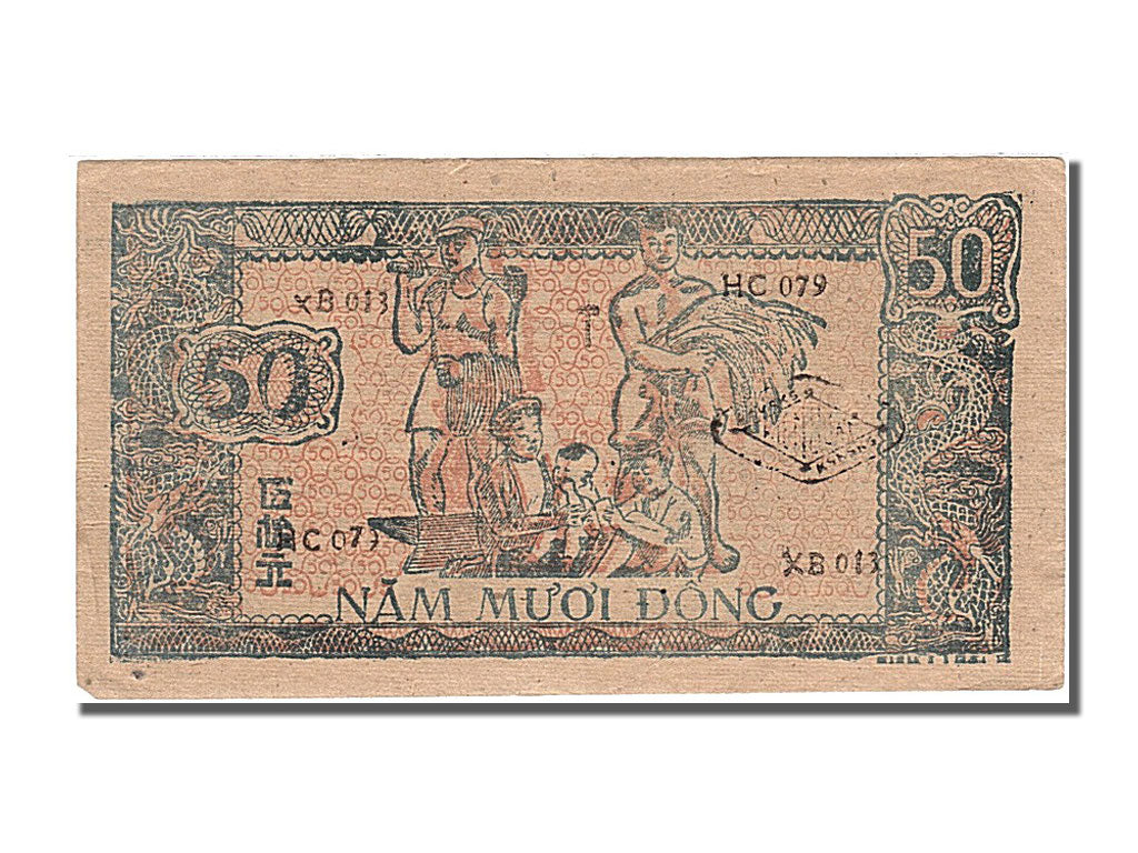 Viet Nam, 50 D<ox>ng, 1948, KM #27b, UNC(63), XB 013