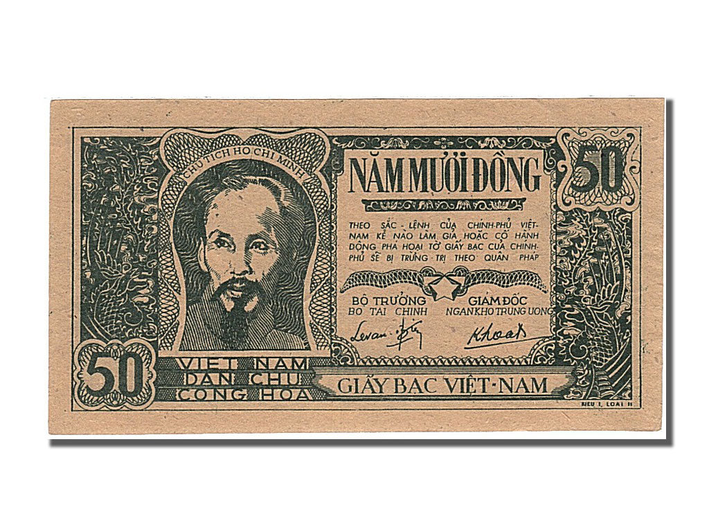 Viet Nam, 50 D<ox>ng, 1948, KM #27b, UNC(65-70), PC 049