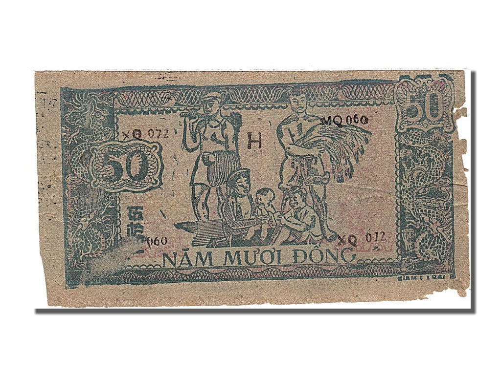 Viet Nam, 50 D<ox>ng, 1948, KM #27d, VF(30-35), MQ 060