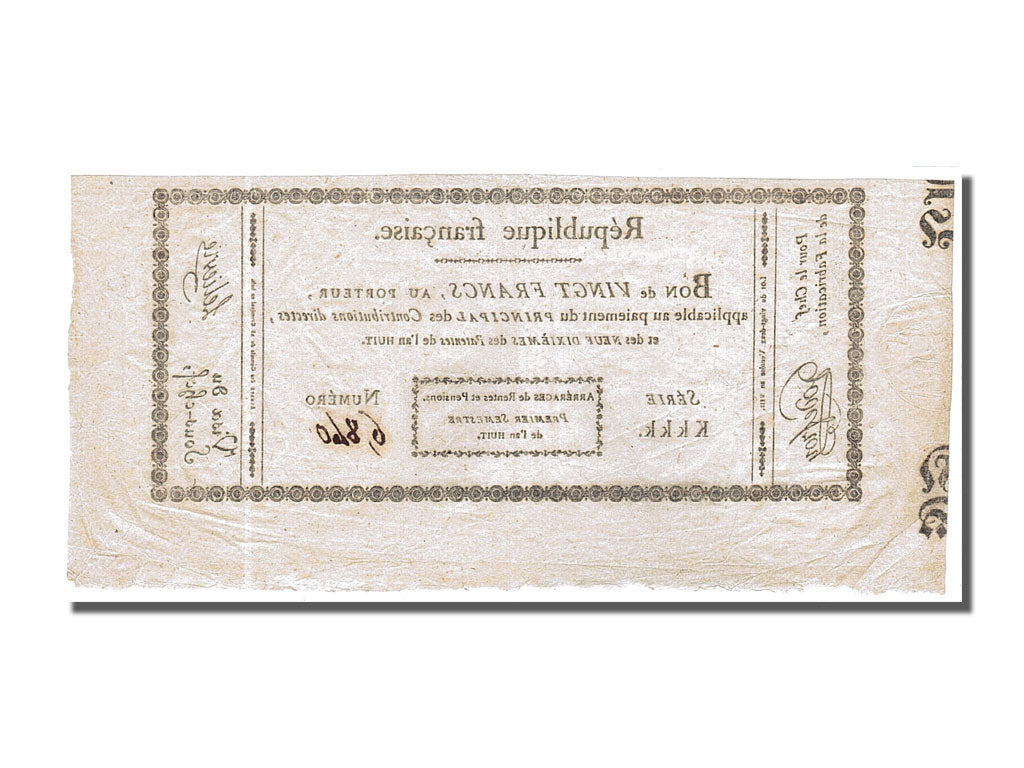 FRANCE, 20 Francs, 1800, AU(50-53), Lafaurie #218, FRANCE, 20 Francs, 1800,...