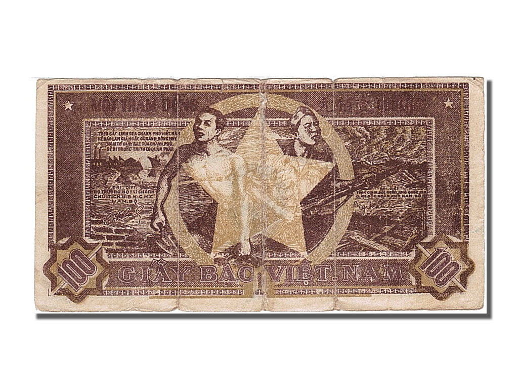 Viet Nam, 100 D<ox>ng, 1950, KM #33, AU(50-53), NT 099