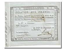 Banconote, Francia, 10 Francs, 1800, 1800-02-06, FDS, Lafaurie:221