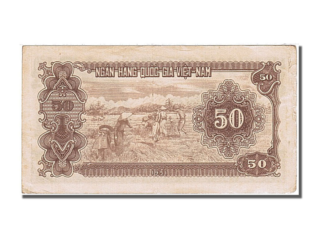 Geldschein, Viet Nam, 50 D<ox>ng, 1951, UNZ-