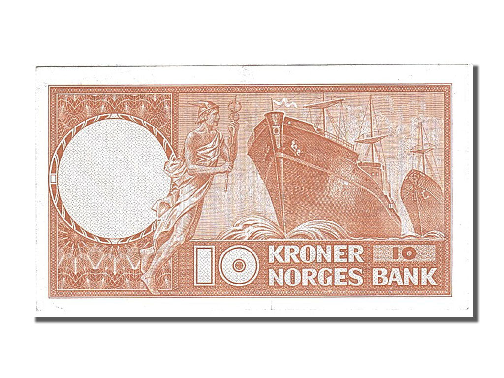 Norway, 10 Kroner, 1970, KM #31e, AU(50-53), W 9610313