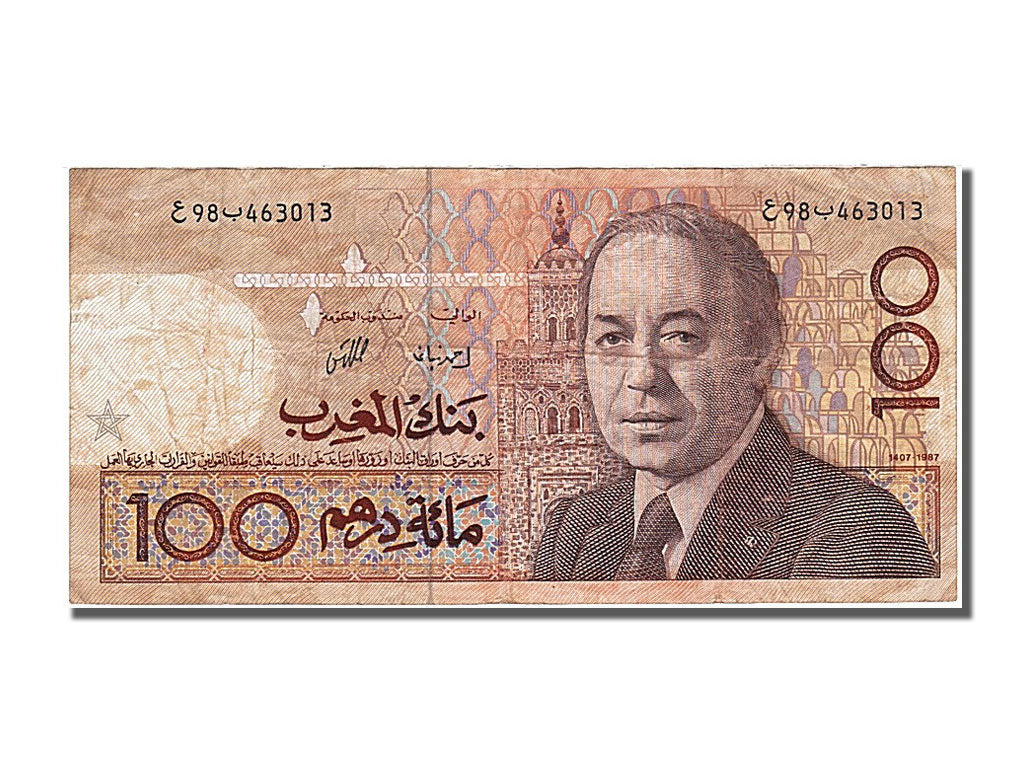 Marocco, 100 Dirhams, 1987, BB+