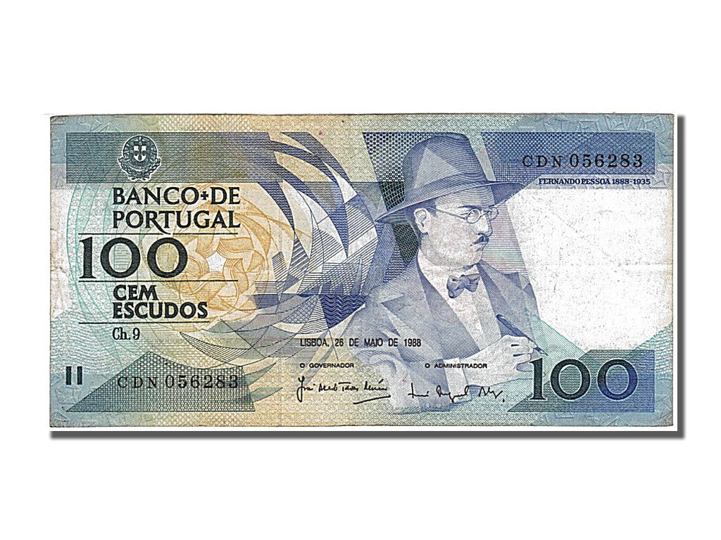 Portugal, 100 Escudos, 1988, KM #179e, AU(55-58), CDN 056283