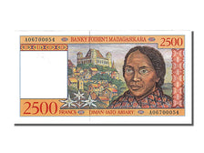 Biljet, Madagascar, 2500 Francs = 500 Ariary, 1998, NIEUW