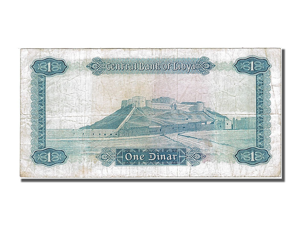 Banknote, Libya, 1 Dinar, 1971, EF(40-45)