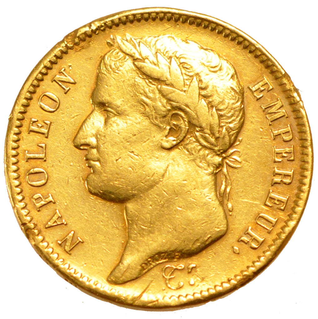 Francia, Napoléon I, 40 Francs, 1811, Paris, MB+, Oro, Gadoury:1084