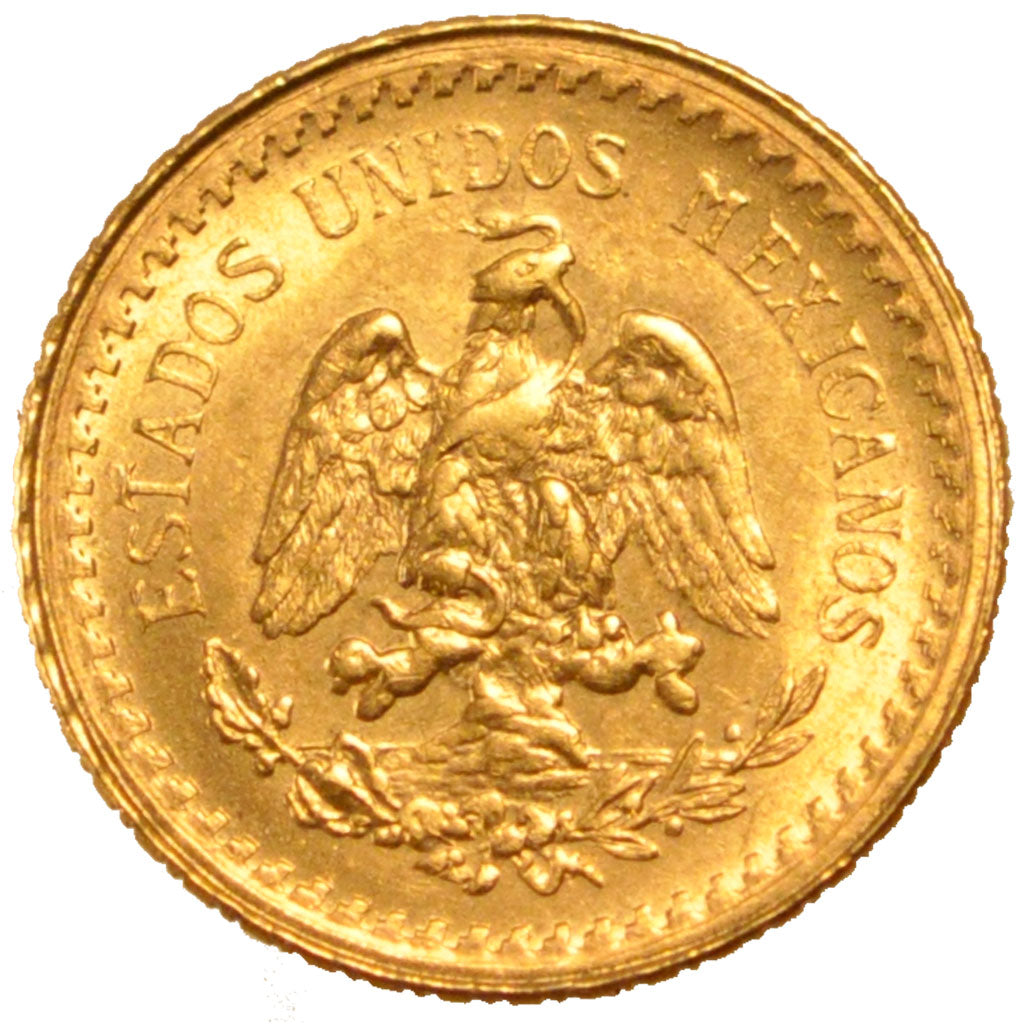 MEXICO, 2-1/2 Pesos, 1945, Mexico City, KM #463, AU(55-58), Gold, 15.5, 2.09