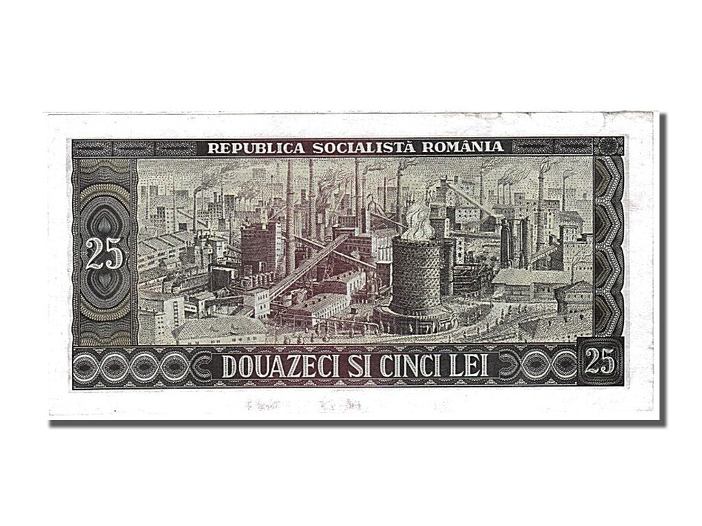 Romania, 25 Lei, 1966, KM #95a, UNC(65-70), B.0029