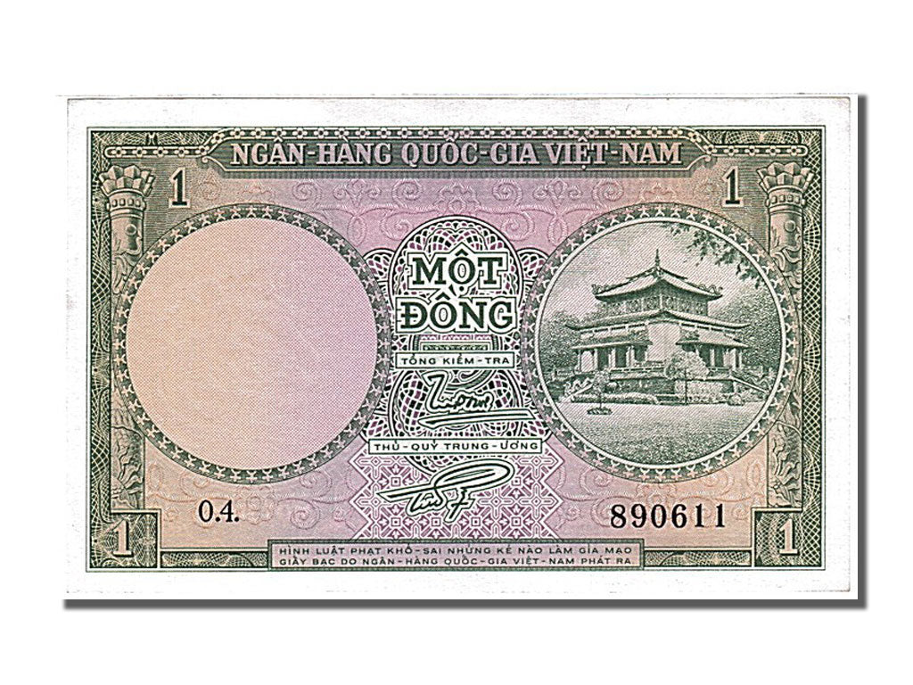 Banknote, Viet Nam, 1 D<ox>ng, 1955, UNC(65-70)