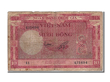 South Viet Nam, 10 D<ox>ng, 1955, KM #3a, VF(30-35), A 1