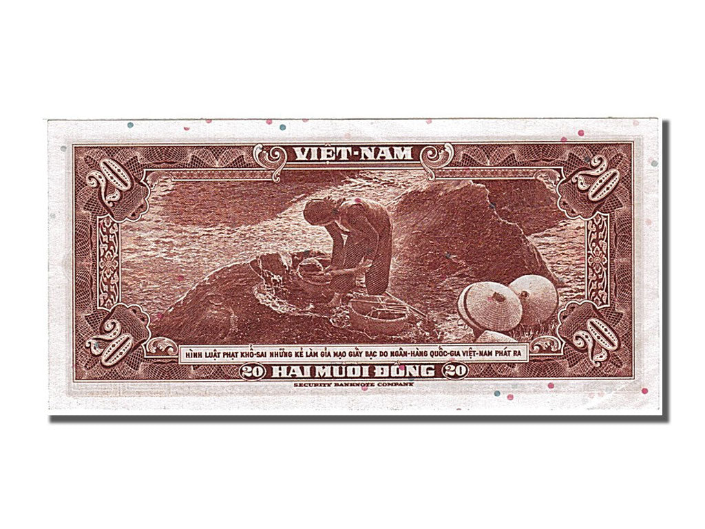 Banconote, Vietnam, 20 Dông, 1962, SPL