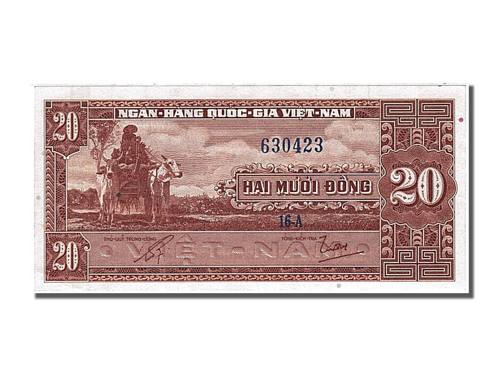 Banconote, Vietnam, 20 Dông, 1962, SPL