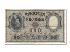 Sweden, 10 Kronor, 1944, KM #40e, EF(40-45), 13932604