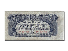 Czechoslovakia, 5 Korun, 1944, KM #46a, AU(55-58), EO 108365