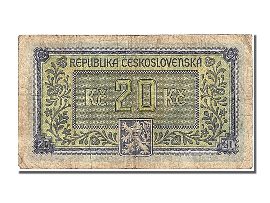Banknote, Czechoslovakia, 20 Korun, 1945, EF(40-45)