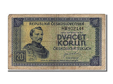 Czechoslovakia, 20 Korun, 1945, KM #61a, VF(20-25), HM 902144