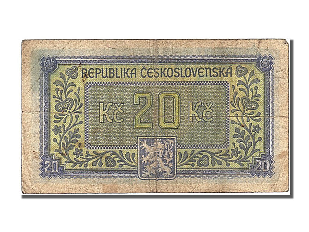Czechoslovakia, 20 Korun, 1945, KM #61a, VF(20-25), HM 902144
