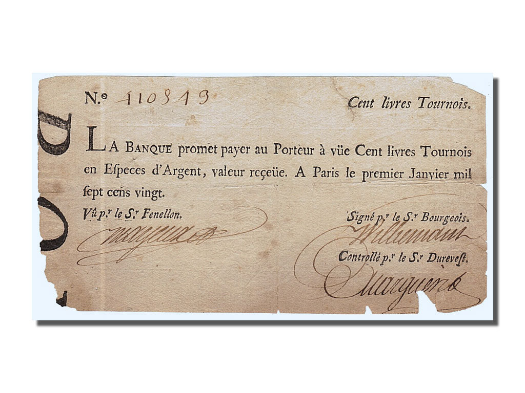 100 Livres type Banque Royale