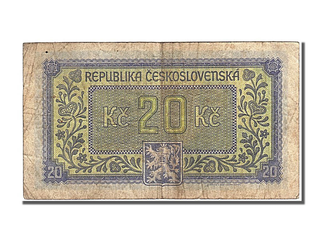 Cecoslovacchia, 20 Korun, 1945, MB+