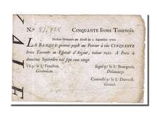 Billet, France, 50 Livres, 1720, TTB, KM:A23, Lafaurie:96