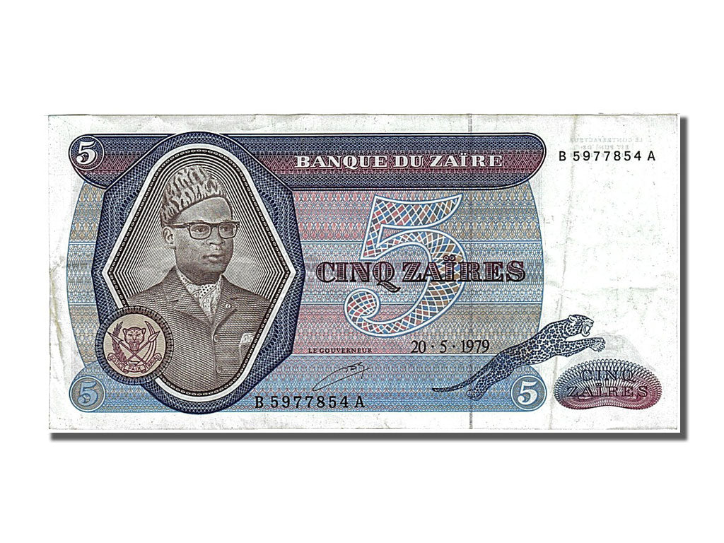 Zaïre, 5 Zaïres, Type Mobutu 1971-1980 