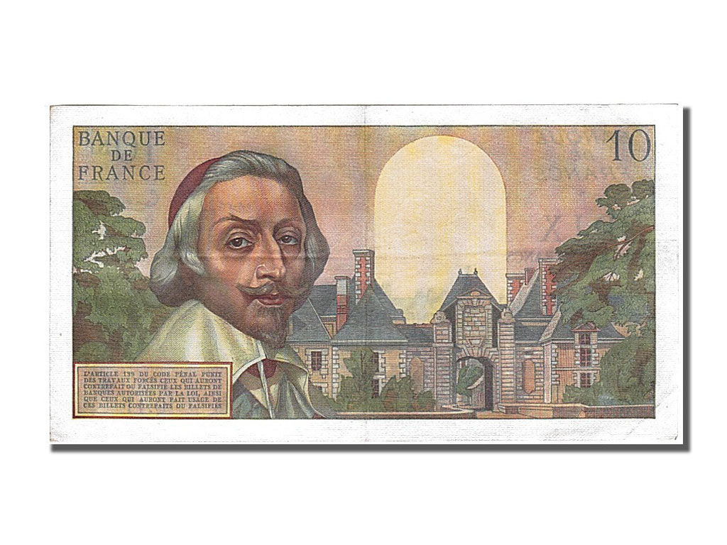 France, 10 Nouveaux Francs, 10 NF 1959-1963 ''Richelieu'', 1959, KM #142a,...