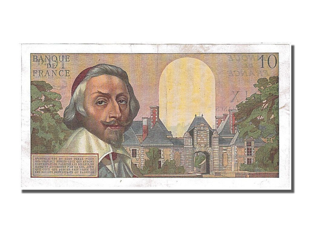 Banknote, France, 10 Nouveaux Francs, 10 NF 1959-1963 ''Richelieu'', 1959