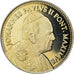 Vatican, Medal, Le Pape Jean-Paul II à Reims, 1996, MS(64), Copper-Nickel Gilt